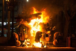 Cremà Fallas de la plaza del Ayuntamiento
