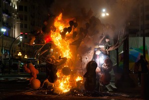 Cremà Fallas de la plaza del Ayuntamiento
